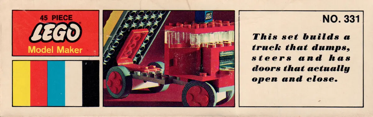 LEGO Samsonite 331 Dump Truck set, image 5