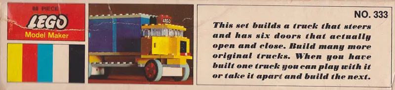 LEGO Samsonite 333 Delivery Truck set, image 2