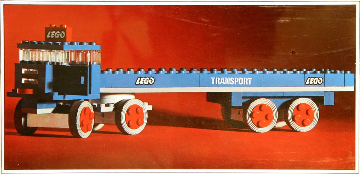 LEGO System 334 Articulated lorry with large flatbed set