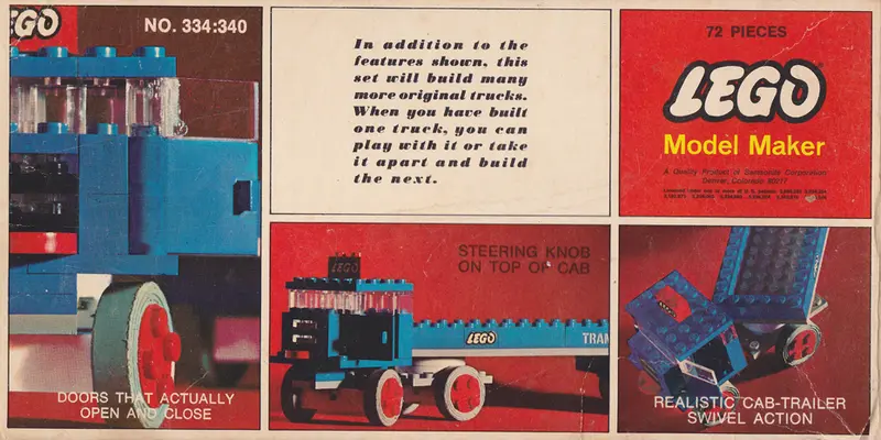 LEGO Samsonite 334 Semi-Trailer set, image 5