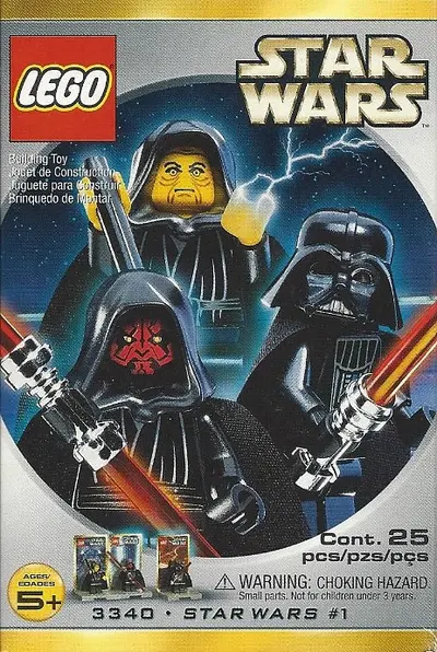 LEGO Star Wars 3340 Star Wars #1 - Emperor Palpatine, Darth Maul and Darth Vader set