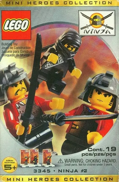 LEGO Castle 3345 Three Minifig Pack - Ninja #2 set