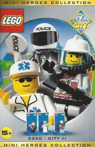 LEGO Town 3350 Three Minifig Pack - City #1 set