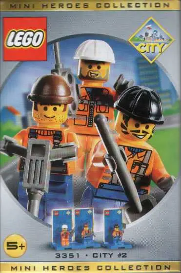 LEGO Town 3351 Three Minifig Pack - City #2 set