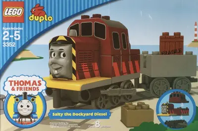 LEGO DUPLO 3352 Salty the Dockyard Diesel set