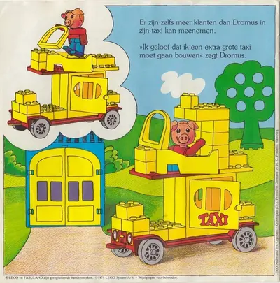 LEGO Fabuland 338 Blondi the Pig and Taxi Station set, image 9