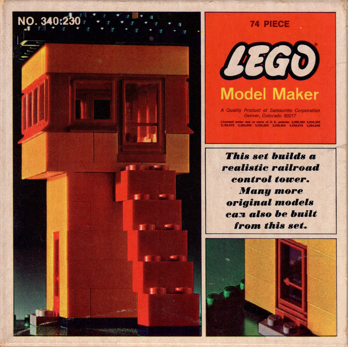 LEGO Samsonite 340 Railroad Control Tower set, image 2