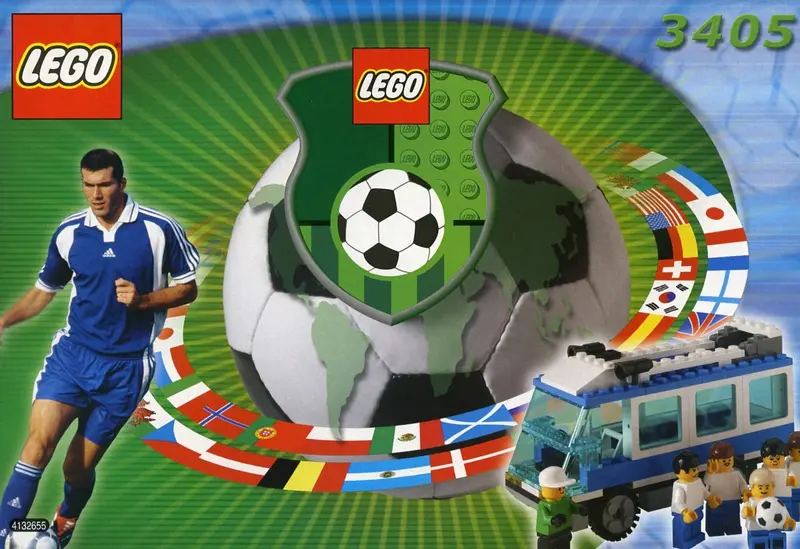 LEGO Sports 3405 Blue Team Bus set
