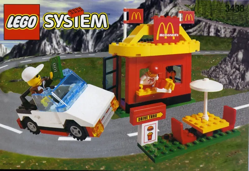 LEGO Town 3438 McDonald's Restaurant set