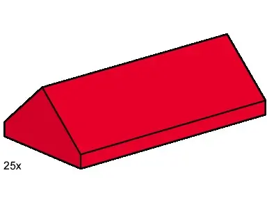 LEGO Bulk Bricks 3445 2x4 Ridge Roof Tiles Steep Sloped Red set