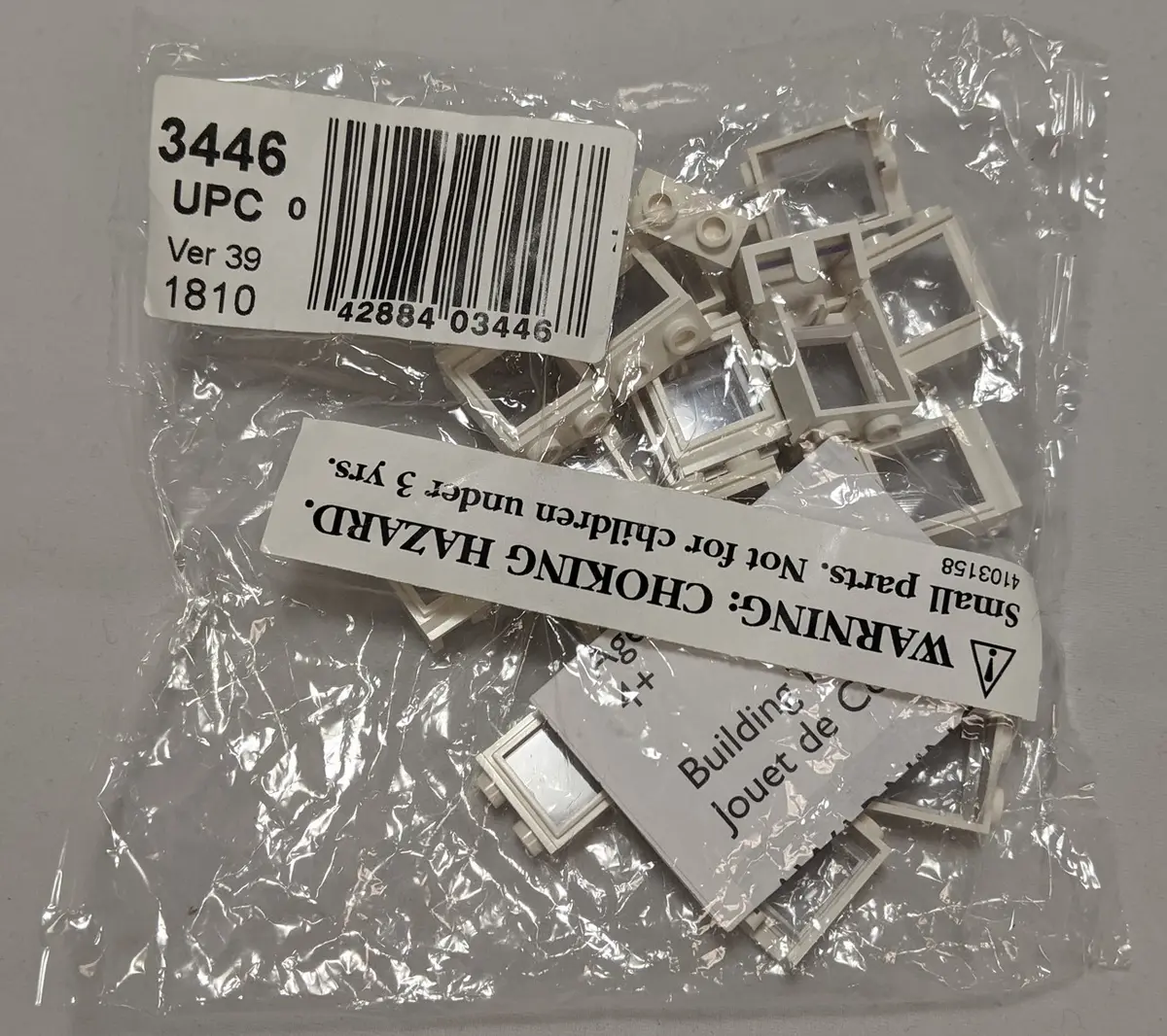 LEGO Bulk Bricks 3446 2x2 Window White set