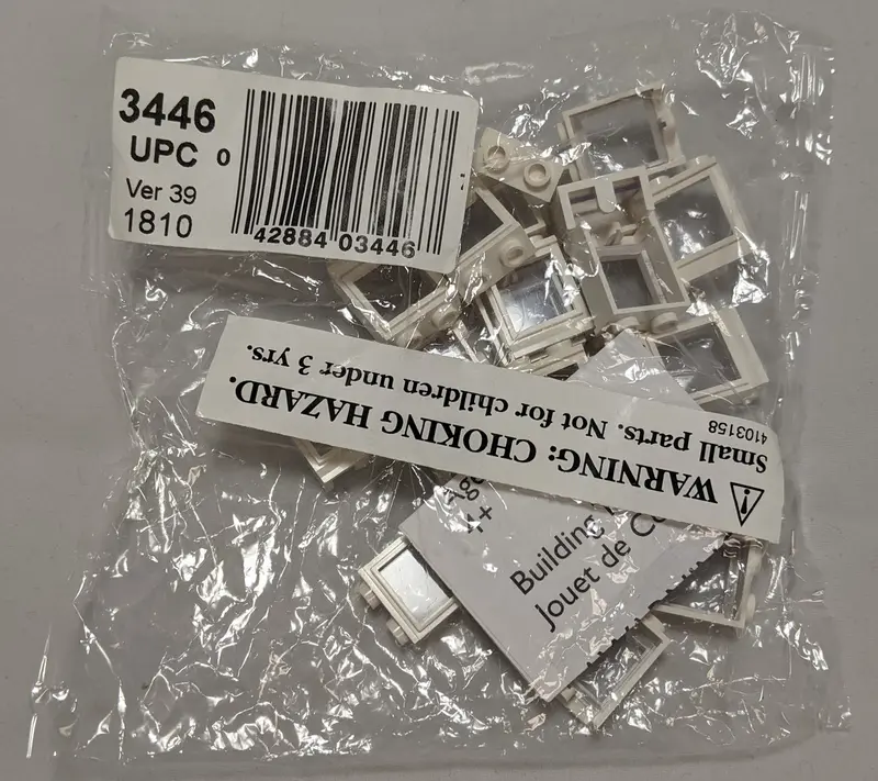 LEGO Bulk Bricks 3446 2x2 Window White set