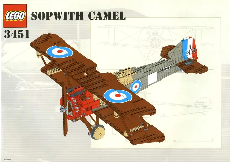 LEGO Advanced models 3451 Sopwith Camel set