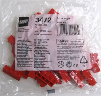 LEGO Bulk Bricks 3472 1x4 Red Bricks set