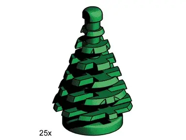 LEGO Bulk Bricks 3499 Small Spruce Tree set