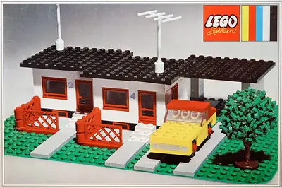 LEGO LEGOLAND 353 Terrace House with Car and Garage set