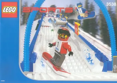 LEGO Sports 3538 Snowboard Boarder Cross Race set