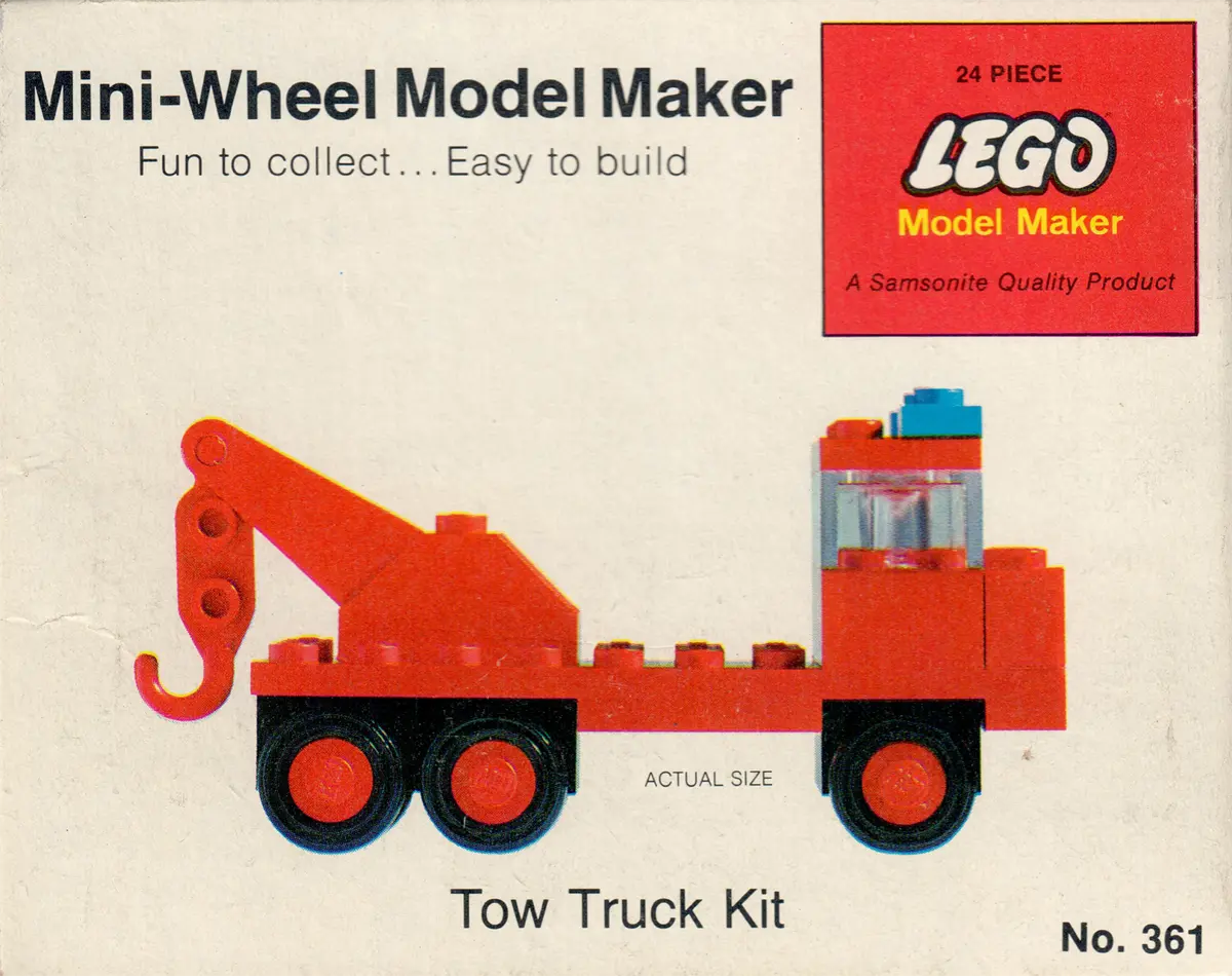LEGO Samsonite 361 Tow Truck Kit set, image 2
