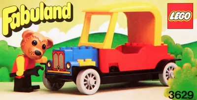 LEGO Fabuland 3629 Barney Bear set