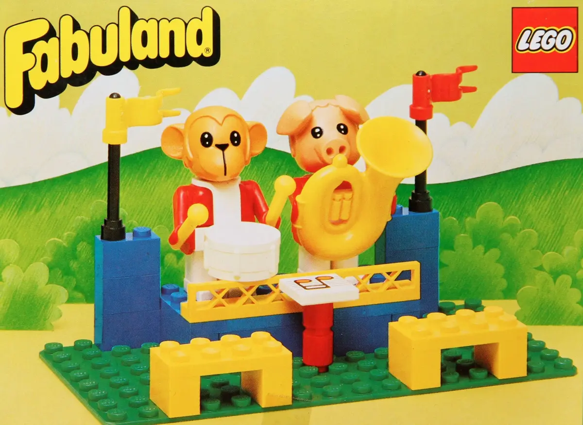 LEGO Fabuland 3631 The Fabuland Big Band Peter Pig and Gabriel Gorilla set