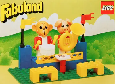 LEGO Fabuland 3631 The Fabuland Big Band Peter Pig and Gabriel Gorilla set