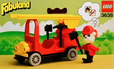 LEGO Fabuland 3638 Fire Engine set