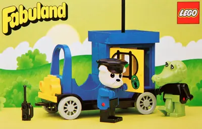 LEGO Fabuland 3643 Police Van set