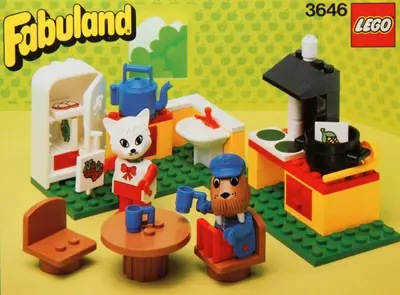 LEGO Fabuland 3646 Catherine Cat in her Kitchen set