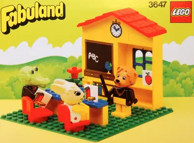 LEGO Fabuland 3647 Lionel Lion's Classroom set