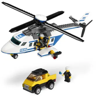 LEGO City 3658 Police Helicopter set, image 2