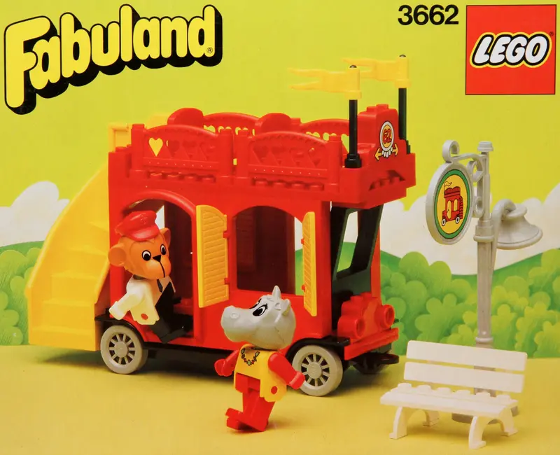 LEGO Fabuland 3662 Double-Decker Bus set