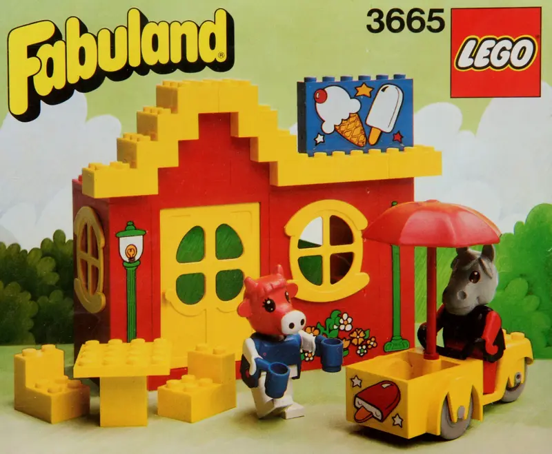 LEGO Fabuland 3665 Harry Horse and Clara Cow's Ice Cream Shoppe set