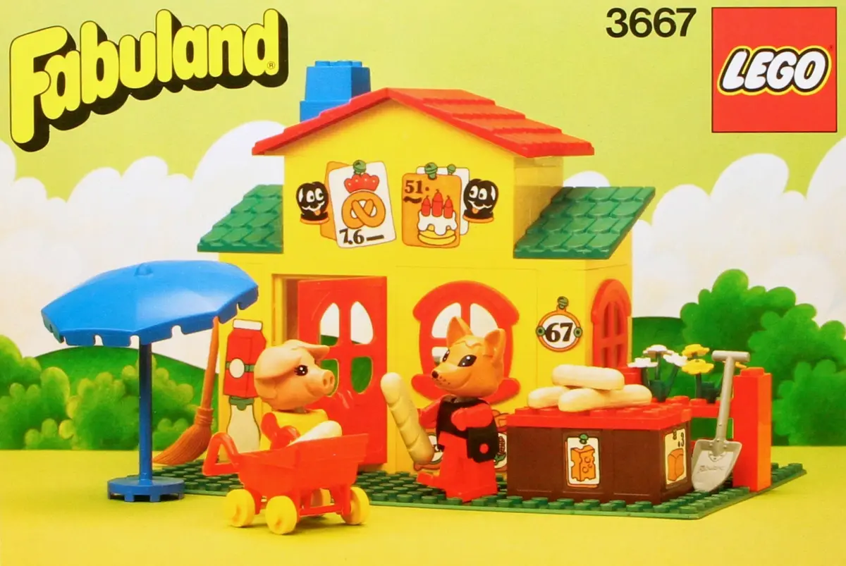 LEGO Fabuland 3667 Pat and Freddy's Shop set
