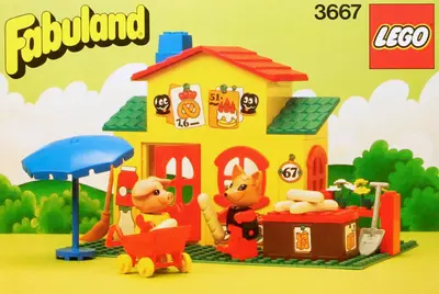 LEGO Fabuland 3667 Pat and Freddy's Shop set