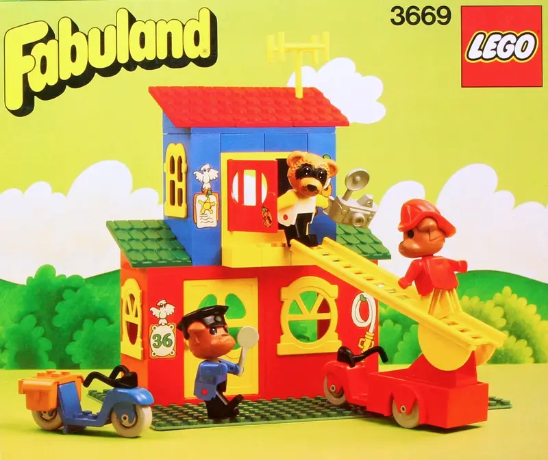LEGO Fabuland 3669 Fire Station set