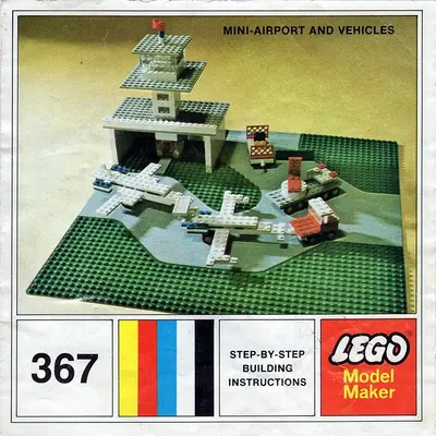 LEGO Samsonite 367 Mini Airport and Vehicle set