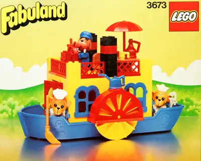 LEGO Fabuland 3673 Paddle Steamer set