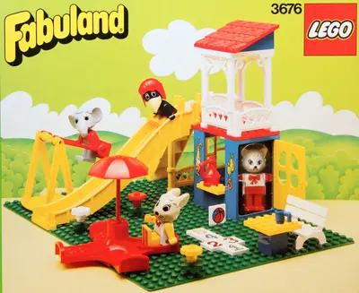 LEGO Fabuland 3676 Cathy Cat's Fun Park set