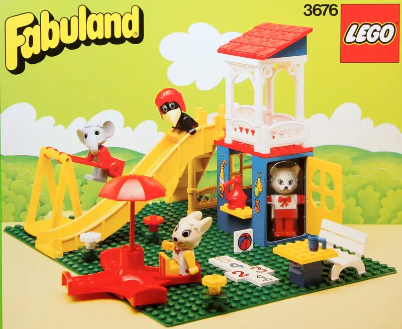 LEGO Fabuland 3676 Cathy Cat's Fun Park set