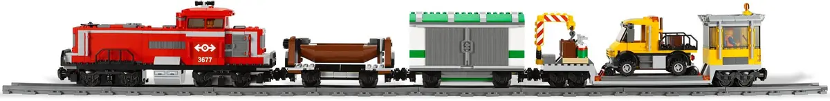 LEGO City 3677 Red Cargo Train set, image 15
