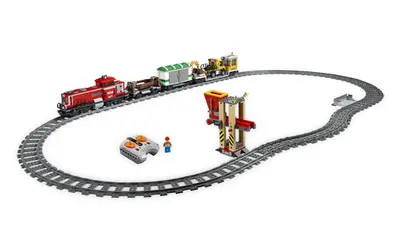 LEGO City 3677 Red Cargo Train set, image 2