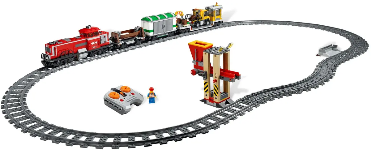 LEGO City 3677 Red Cargo Train set