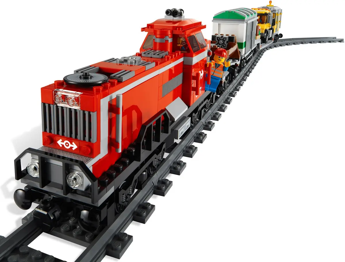 LEGO City 3677 Red Cargo Train set, image 13