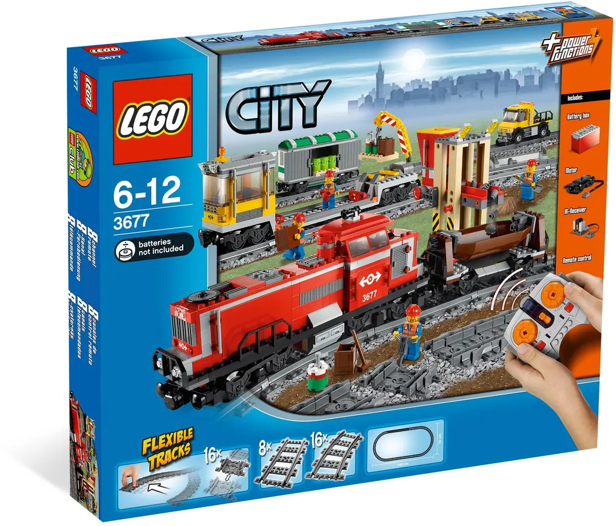 LEGO City 3677 Red Cargo Train set, image 11