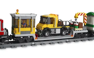 LEGO City 3677 Red Cargo Train set, image 7