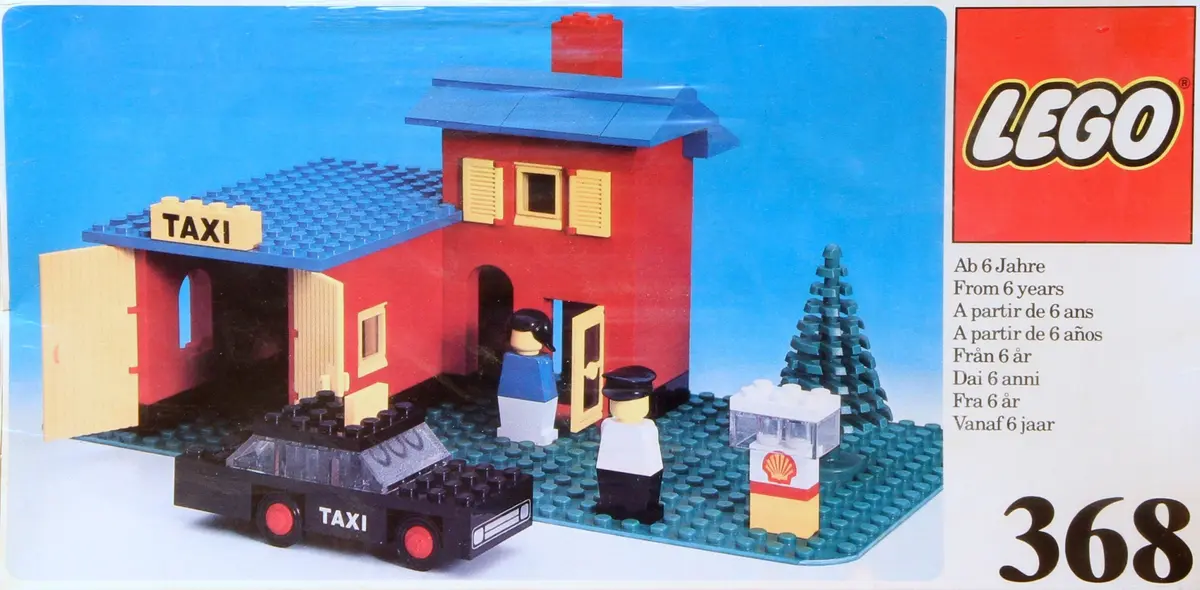 LEGO LEGOLAND 368 Taxi Garage set