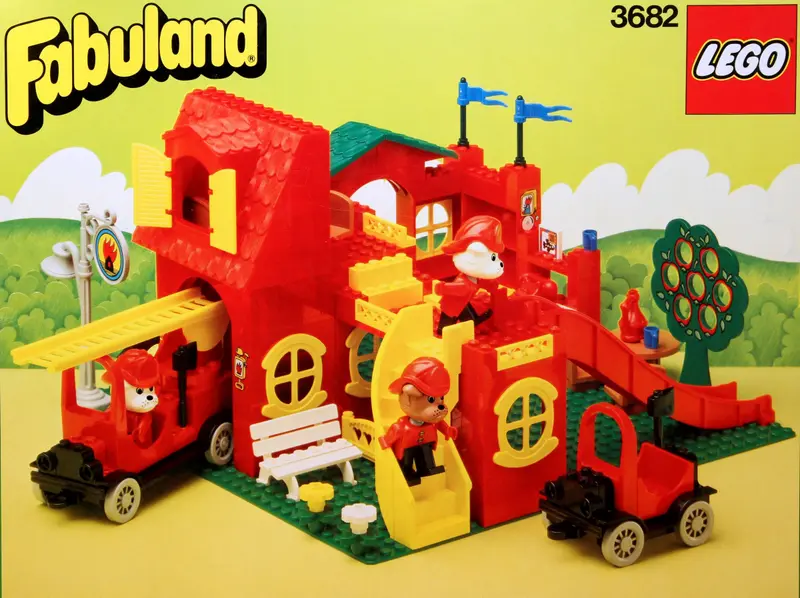 LEGO Fabuland 3682 Fire Station set