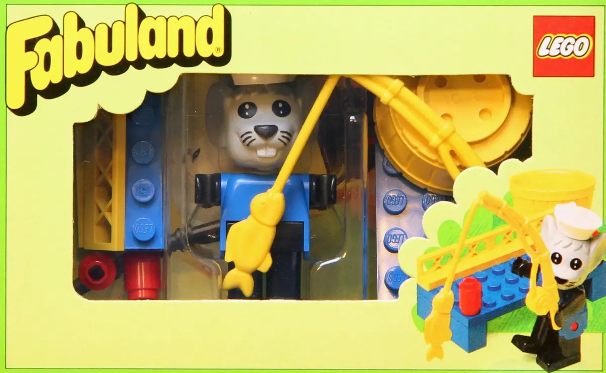 LEGO Fabuland 3717 Mouse in a Tub Fishing set
