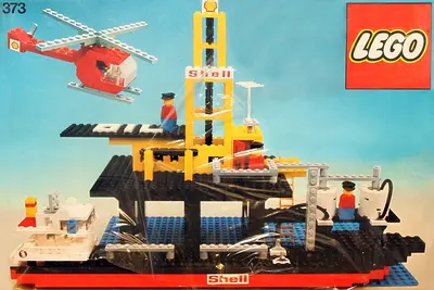 LEGO LEGOLAND 373 Offshore Rig with Fuel Tanker set