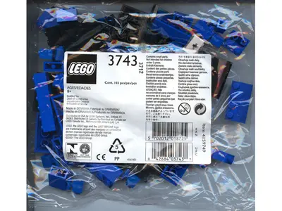 LEGO Trains 3743 Locomotive Blue Bricks set